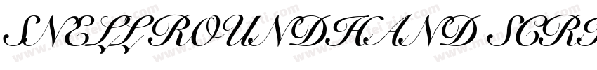 SNELL ROUNDHAND SCRIPT BOLD字体转换